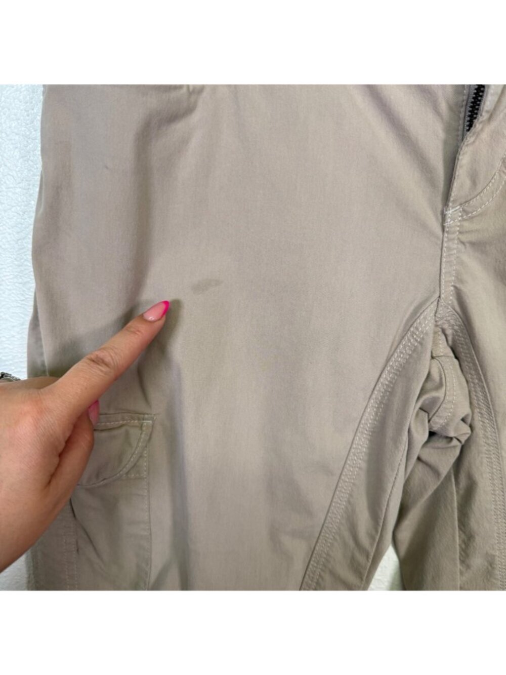 Kühl Womens Cargo Pants Size 10 Short Beige Roll-Up Legs Utility Outdoors - Picture 4 of 16